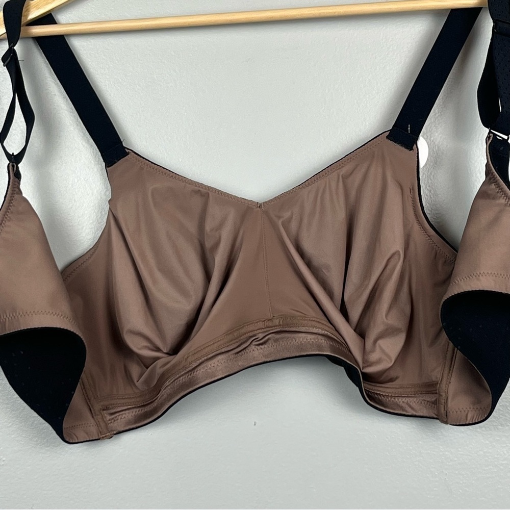 NWOT Wacoal black 852303 Back Appeal Wire Free soft cup Bra, 44DD. - Picture 4 of 8